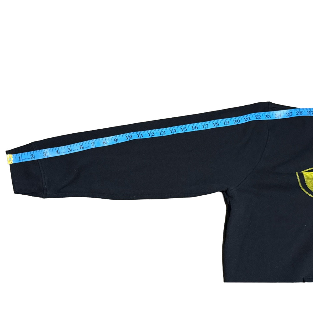 DC Batman Hoodie Black Yellow Cotton Polyester Pullover Men Size XL - Picture 10 of 11